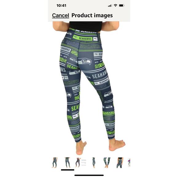 NFL Team Apparel Seattle Seahawks Print Leggings Women's S NFL Team Gear - Picture 1 of 11